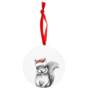 Animal Antics Squirrel 4" Ceramic Holiday Ornament