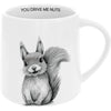 Animal Antics Squirrel You Drive Me Nuts 17 Oz. Mug