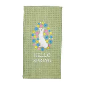 Hello Spring Bunny Hand Towel