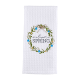 Welcome Home Easter Embroidered Towel