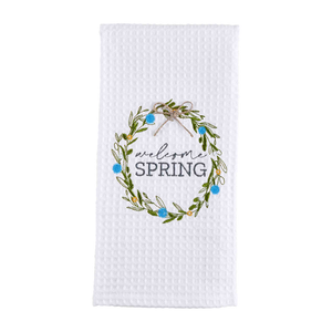 Welcome Home Easter Embroidered Towel