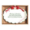 Christmas with Family and Friends Sentiment Tray with Sculpted Red Bow Santa
