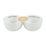 Sneak a Snack Double Bowl Dip Server