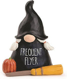 Blossom Bucket Frequent Flyer Halloween Gnome Figurine, 3.75-inch Height