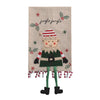 Christmas Dangle Jingle Jangle Elf Leg Towel