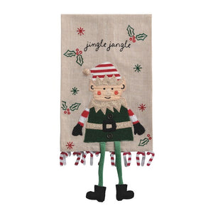 Christmas Dangle Jingle Jangle Elf Leg Towel