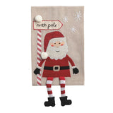 Christmas North Pole Santa Dangle Leg Towel