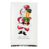 Nostalgic Christmas Printed Towel Santa with Gift Stack Have a Holly Jolly Christmas