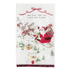 Nostalgic Christmas Printed Towel Tree with Santa's Northpole Post Mailbox Santa Claus Is Coming To Town
