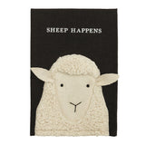 Embroidered Farm Sheep Happens Towel