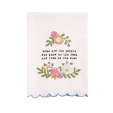 Moms Know and Love Us Best Embroidered Floral Towel