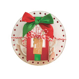 Gift Set Glass Santa Plate with Too Good Gourmet Chocolate Chip Cookies