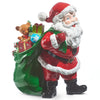 15.25" Santa and His Toy Bag Figurine Statue