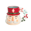 Red Hat Nutcracker with Peppermint Candy Handle Mug, 13 Oz.