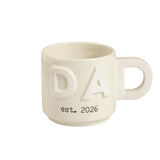 Dad Est. 2026 Letter Handle Mug