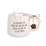 She Believed She Could But Her Dog Was Asleep Dimensional Figure Mug
