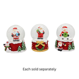 45mm Jolly Santa or Snowman Water Globe