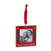 Best Friend Ever Wood & Acrylic Frame Holiday Ornament with Ribbon Loop Hanger, 4"