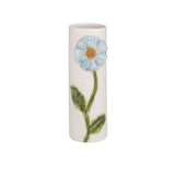 Blue Flower with Stem Bud Vase 6.5"