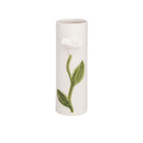 White Flower with Stem Bud Vase 6.5"