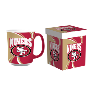 San Francisco 49ers 14 oz. Ceramic Mug with Matching Gift Box
