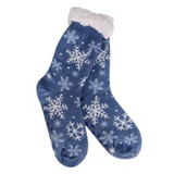 Snowflake Galore Thermal Slipper Socks