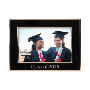 4x6 Class of 2025 Black with Golden Accents Picture Frame