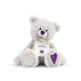 February Birthstone Bear Stuffed Animal Plush 8.5"