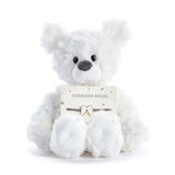Guardian Angel White Bear Stuffed Animal Plush 8"