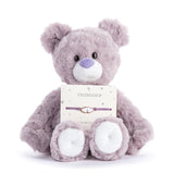 Friendship Purple Bear Stuffed Animal Plush 8"