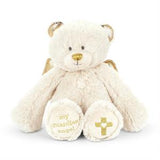 Guardian Angel Cream Bear Stuffed Animal Plush 7"