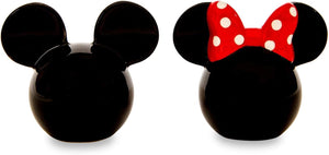 Disney Mickey and Minnie Mouse Ceramic Salt and Pepper Shakers, Set of 2