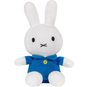 Miffy 8" Beanbag Stuffed Plush White with Blue Dress
