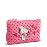 Vera Bradley Peanuts Snoopy Love Is in the Air Large Pouch