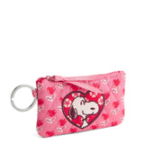 Vera Bradley Peanuts Snoopy Love Is in the Air Zip ID Case