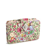 Vera Bradley Country Club Peanuts Paisley Premium Cotton Peanuts Small Turnlock Wallet