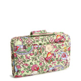 Vera Bradley Country Club Peanuts Paisley Premium Cotton Peanuts Small Turnlock Wallet