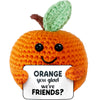 Crocheted Mini Fruit Plush Orange Crocheted Mini