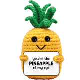 Crocheted Mini Fruit Plush Pineapple Crocheted Mini