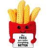 Crocheted Mini Food Plush French Fry Crocheted Mini