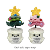 6.25" Emotional Support Crochet Holiday Tree