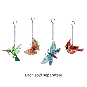 6.5” Stained Glass Friends Bouncy Wind Chime - Garden by Mirabeau