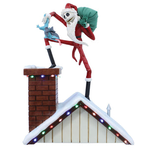 Disney Showcase Nightmare Before Christmas Santa Jack with Lights Figurine