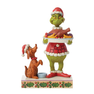 Jim Shore Dr. Seuss Grinch with Christmas Dinner
