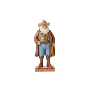 Jim Shore Heartwood Creek Western Santa Figurine