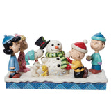 Jim Shore Peanuts Gang Building Snowman