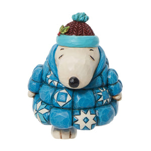 Jim Shore Peanuts Snoopy Puffer Jacket Mini