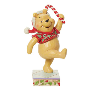 Jim Shore Disney Traditions Pooh Christmas Candycane