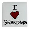 Our Name is Mud 4" Ceramic Coaster I Heart Grandma