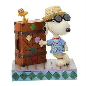 Jim Shore Peanuts Snoopy & Woodstock Vacation Figurine